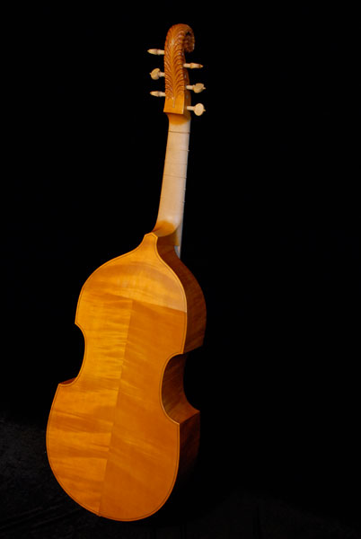 Six string bass viol after Henry Smith, 1637, string length 69cm